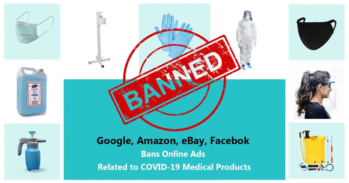 FB Bans Covid19 Ads